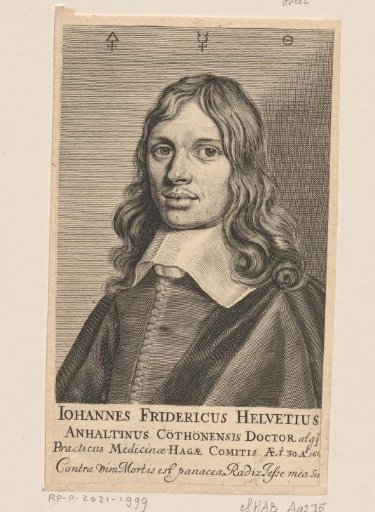 Portrait of Johann Friedrich Helvetius