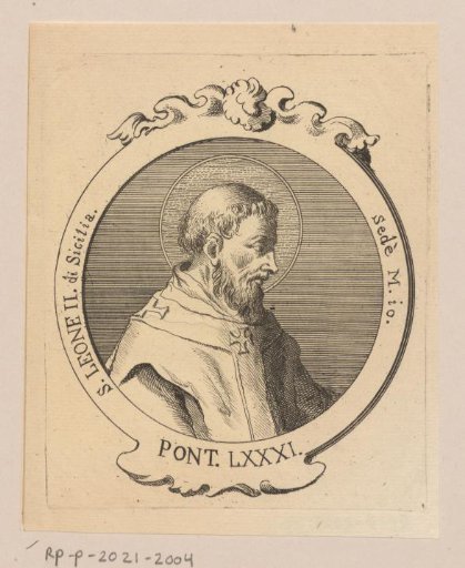 Portrait of Pope Leo II