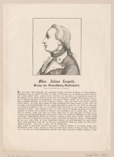 Portrait of Maximilian Julius Leopold of Brunswick-Wolfenbüttel