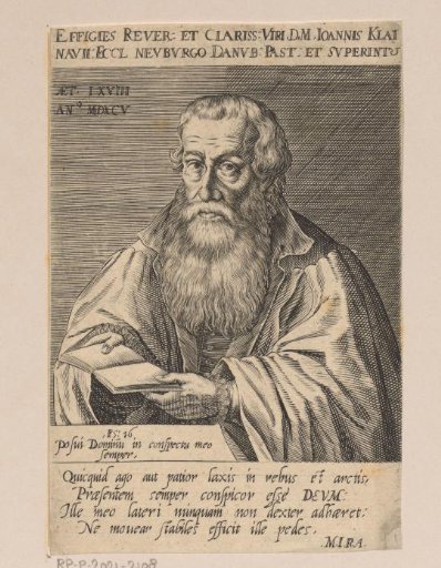 Portrait of Johann Klainau at the age of 68