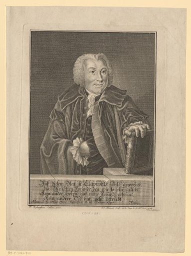 Portrait of Johann Christian Claproth