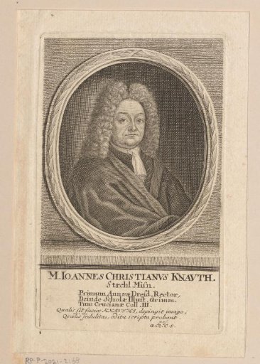 Portrait of Johann Christian Knauth