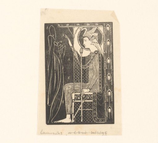 Figure on a Throne and a Locust