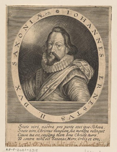 Portrait of Johann Ernst II, Duke of Saxe-Weimar