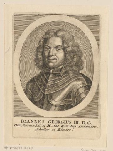 Portrait of John George III, Elector of Saxony