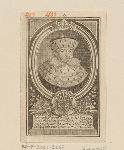 Portrait of Johan Sigismund, Elector of Brandenburg
