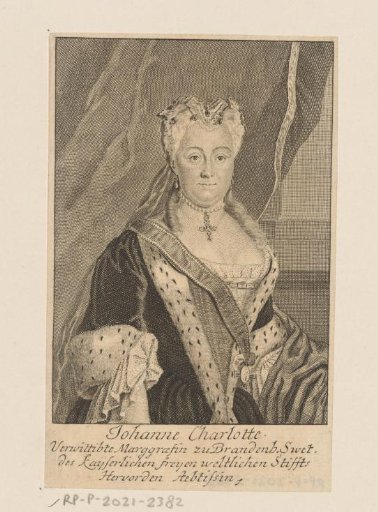 Portrait of Johanna Charlotte, Princess of Anhalt-Dessau