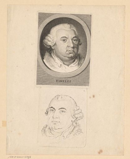 Two portraits of Niccolò Jommelli