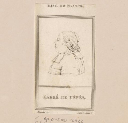 Portrait of Charles-Michel de l'Épée