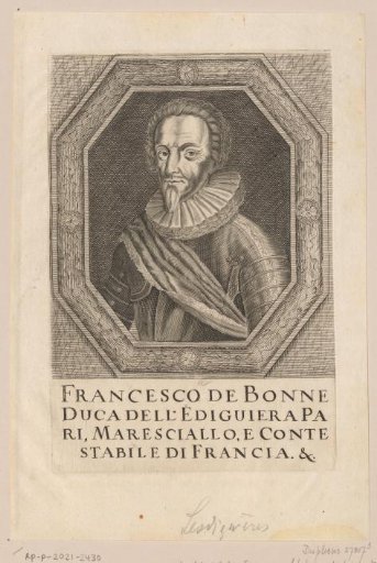 Portrait of François de Bonne, Duke of Lesdiguières