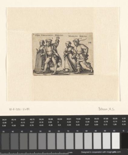 Dancing peasant couples: March and April