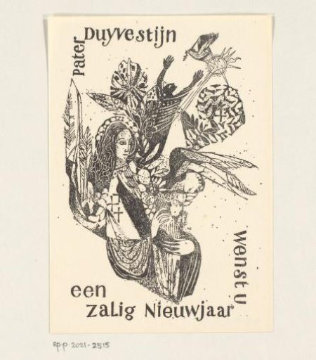 New Year's greeting by Father A. Duijvestijn