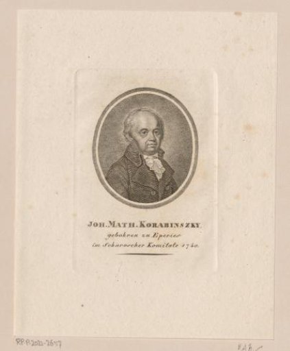 Portrait of Johann Matthias Korabinszky