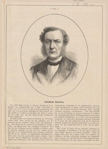 Portrait of Abraham Kuenen