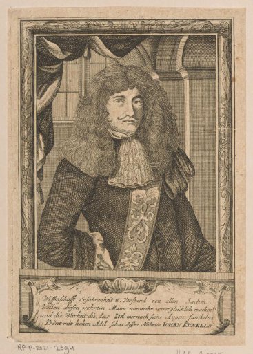 Portrait of Johann Kunckel von Löwenstjern