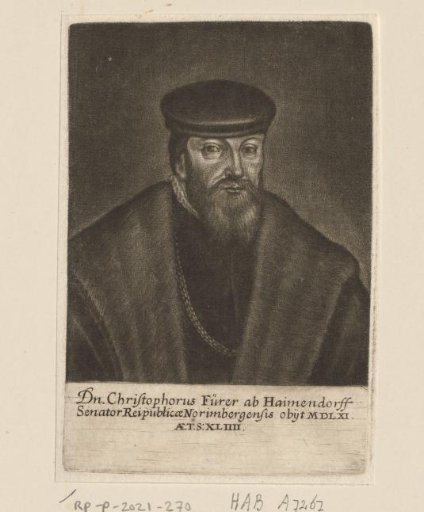 Portrait of Christoph II Fürer von Haimendorf