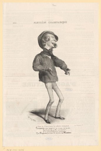 Caricature of Pierre Levassor