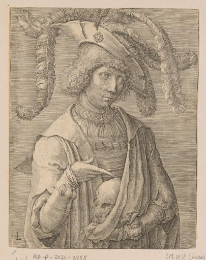 Young Man with a Skull