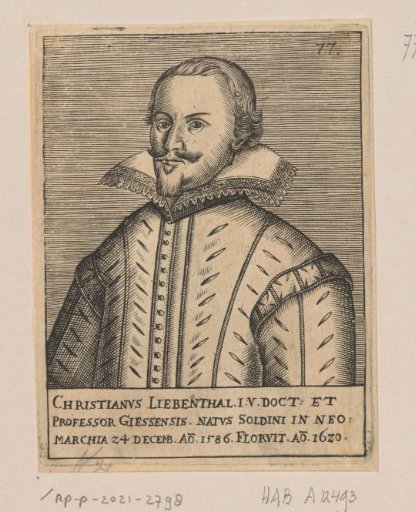 Portrait of Christian Liebenthal