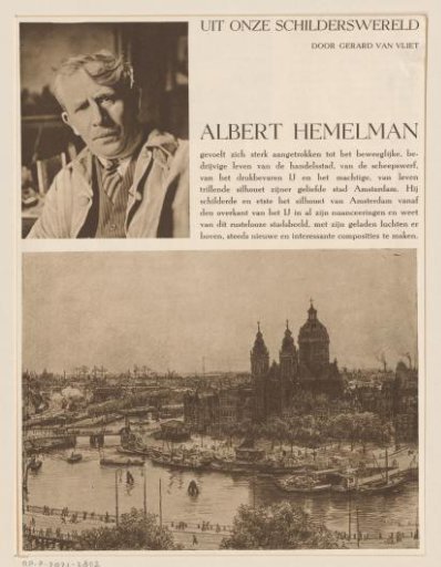 Portrait and painting of Albert Hemelman
