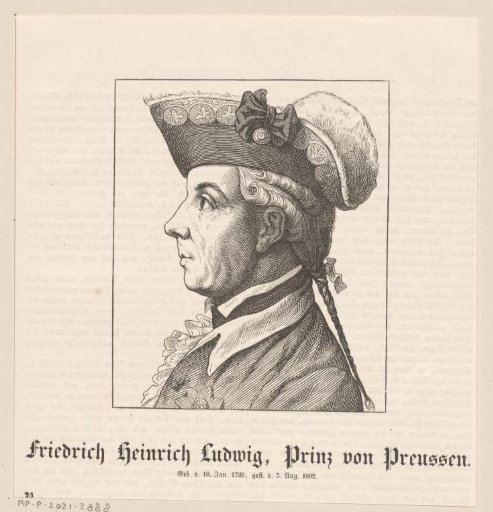 Portrait of Friedrich Heinrich Ludwig of Prussia