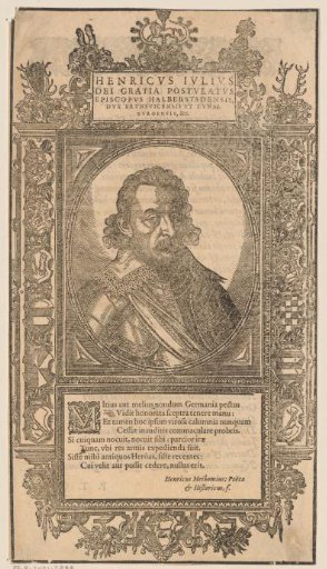 Portrait of Henry Julius of Brunswick-Wolfenbüttel, Bishop of Halberstadt