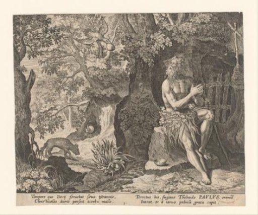 Paul of Thebes as a hermit