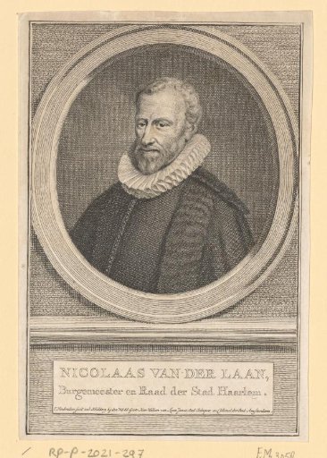 Portrait of Nikolaas van der Laan