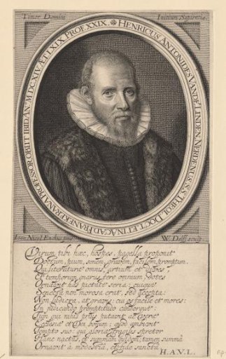 Portrait of Henricus Antonides van der Linden
