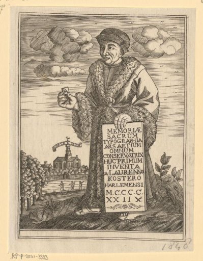 Portrait of Laurens Janszoon Coster