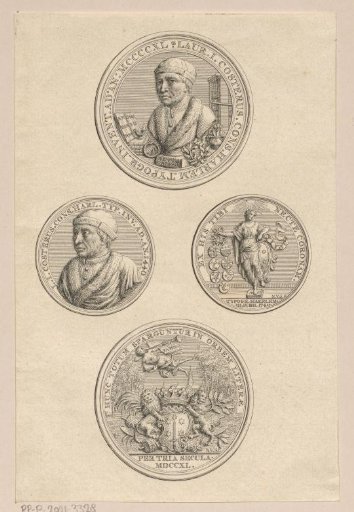 Medals with the portrait of Laurens Janszoon Coster