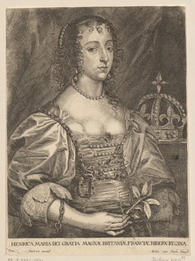 Portrait of Henrietta Maria of France, Queen of England, Scotland and Ireland