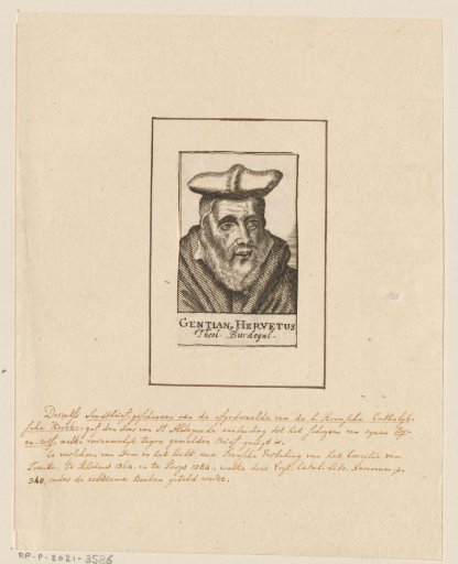 Portrait of Gentian Hervetus