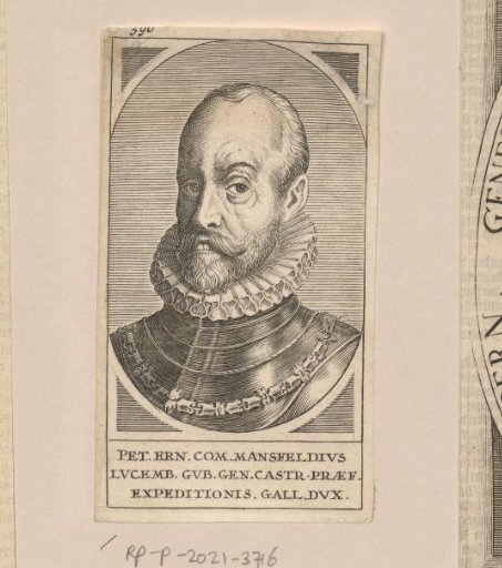 Portrait of Peter Ernst I of Mansfeld