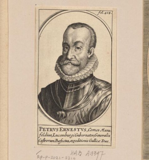 Portrait of Peter Ernst I of Mansfeld
