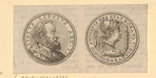 Front and Back of a Medal with the Portrait of Justus Lipsius
