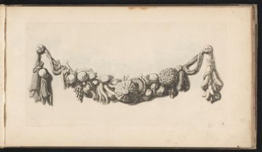 Festoon with pinecones, maize, and poppies from the Amsterdam Town Hall