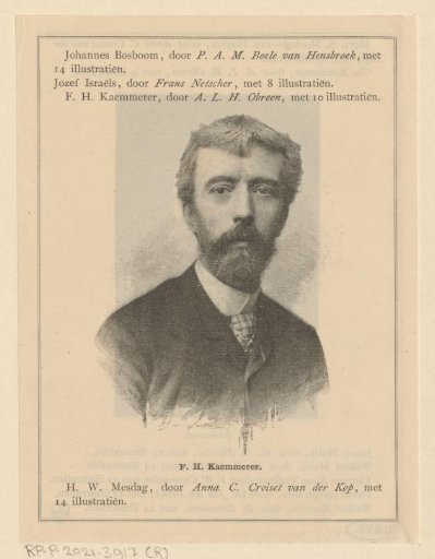 Portrait of Frederik Hendrik Kaemmerer
