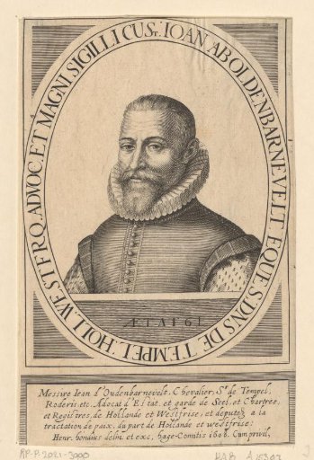 Portrait of Johan van Oldenbarnevelt at the age of 61