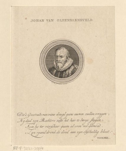 Portrait of Johan van Oldenbarnevelt