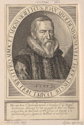 Portrait of Johan van Oldenbarnevelt at the age of 71