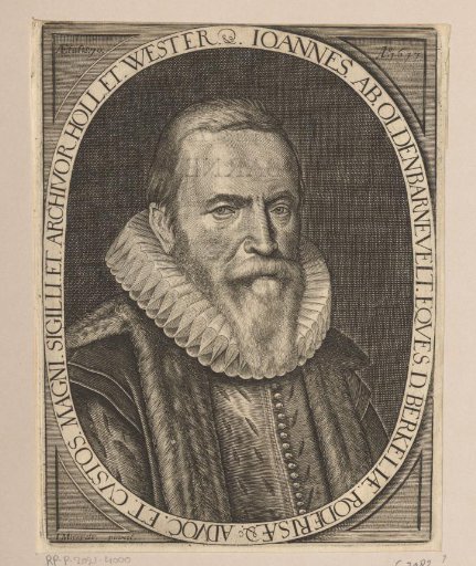 Portrait of Johan van Oldenbarnevelt at the age of 70