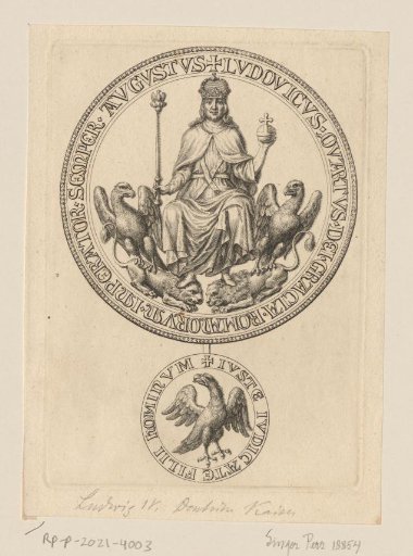 Coin with the portrait of Emperor Louis the Bavarian