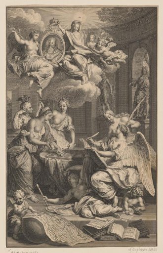 Allegory on the history of the French monarchy