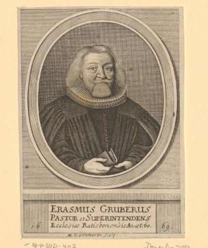 Portrait of Erasmus Gruber at the Age of 60