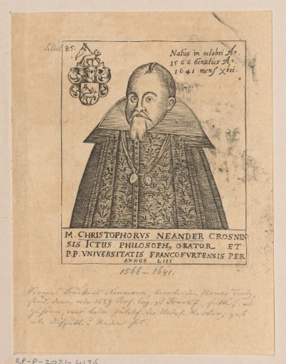 Portrait of Christoph Neander