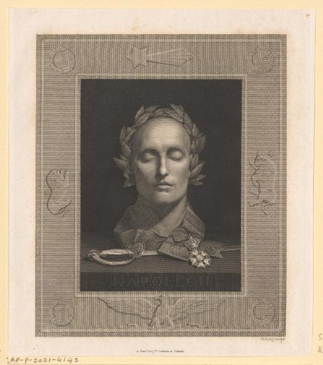 Death portrait of Napoleon I Bonaparte, Emperor of France