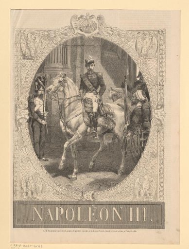 Equestrian Portrait of Napoleon III Bonaparte, Emperor of the French