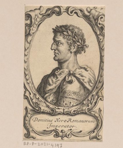 Portrait of Nero, Emperor of the Roman Empire