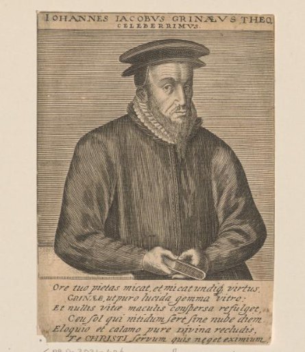 Portrait of Johann Jakob Grynaeus